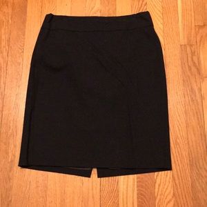 Black wool Banana Republic pencil skirt